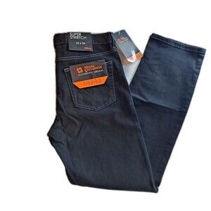 Regal Exchange Men's Jeans Size 32 x 30 Super Stretch Black Straight